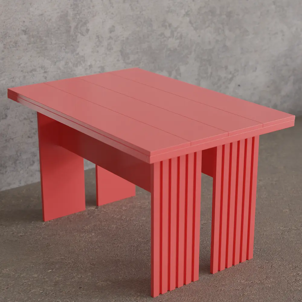 Meja Dari Recycled Material